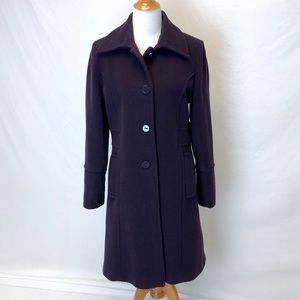 Mackintosh | Royal Purple Long Wool Pea Coat M - image 1